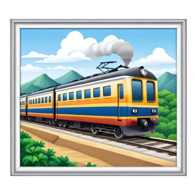 sri lanka train  sticker
