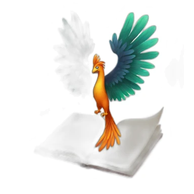 Phoenix with a notebook sticker