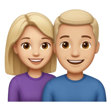 couple in love talking sticker