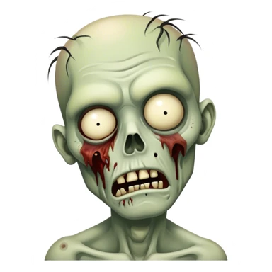Tired zombie sticker
