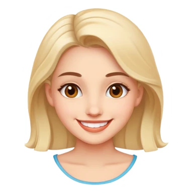 Flirtatious girl sticker