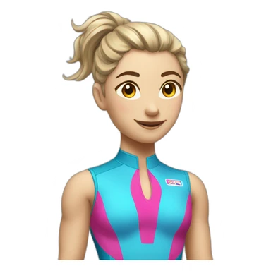 female apparatus gymnastics dap sticker