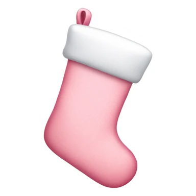  light pink Christmas stocking sticker