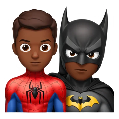 Spiderman et Batman sticker