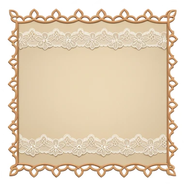  Lace fabric sticker