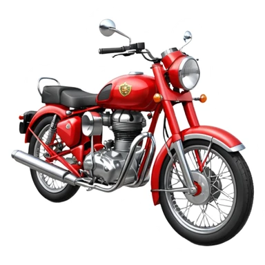 Red classic 350 Royal Enfield sticker