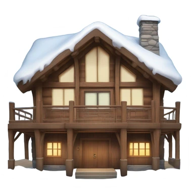 Ski lodge  sticker