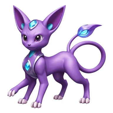 Miraidon-Genesect-Espeon-Mewtwo-Fakémon-hybrid-creature (full body)  sticker