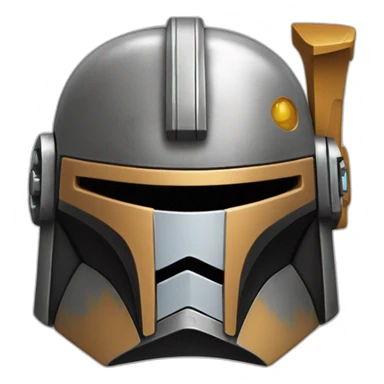 MANDALORIANO CONFUNDIDO CON LA MANO EN LA CABEZA sticker