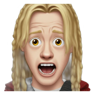 Macaulay culkin home alone scream sticker