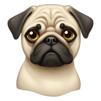 Jewish pug sticker