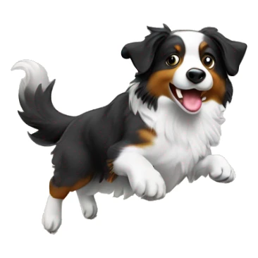 Anvil with australian shepherd jumping over sticker