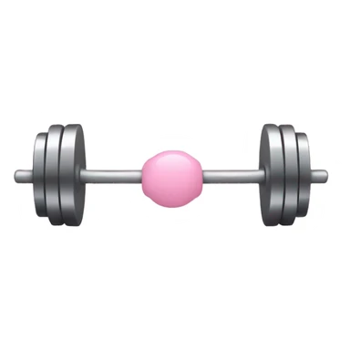 Baby pink barbell sticker