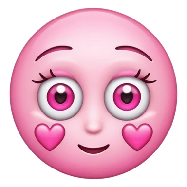 I need the eye roll emoji but add some hearts to make it lovely. Almost like a playful eye roll. sticker