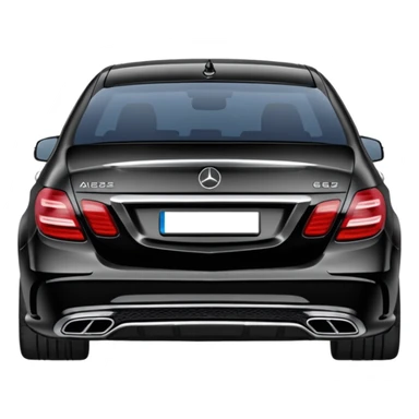 Mercedes e63s w212 black back sticker