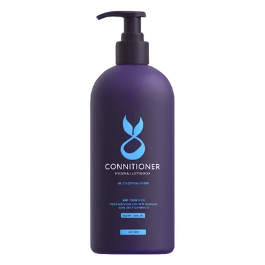 A bottle of conditioner sticker