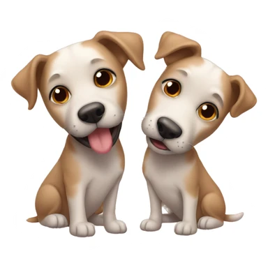 Dogs in love sticker