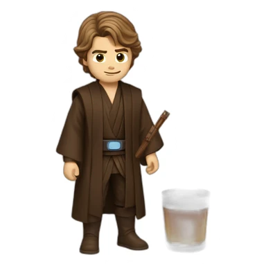 Anakin skywalker with whiskey sticker