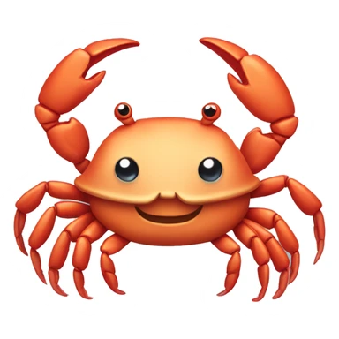 Cute crab sticker