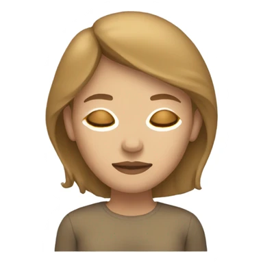 Light skinned light brown haired woman sleeping sticker