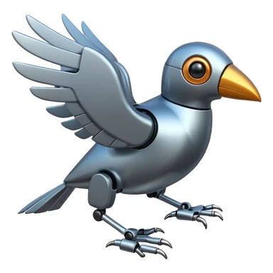 robotic bird sticker