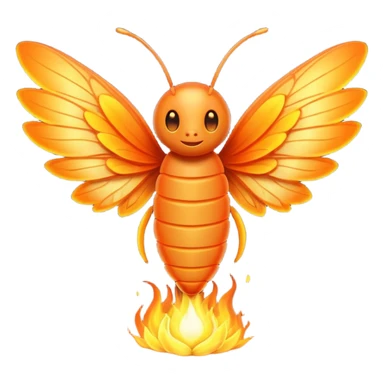 Firefly on fire sticker