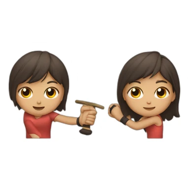 fighting siblings and one trying to split them up sticker