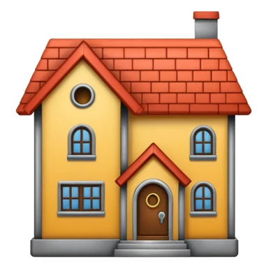 house with lock sticker