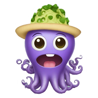 guacamole octopus cute sticker