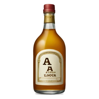 A bottle of liquor  sticker