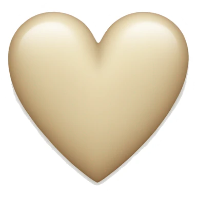 herz in beige sticker