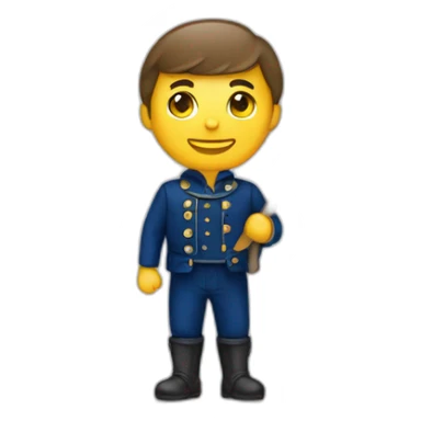 homme avec un drapeau francais sticker