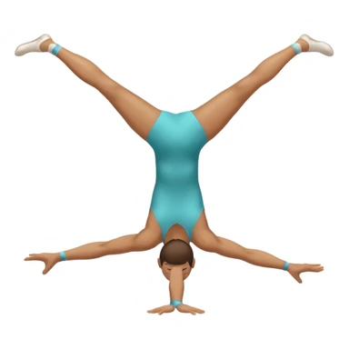 A gymnast doing a backbend sticker
