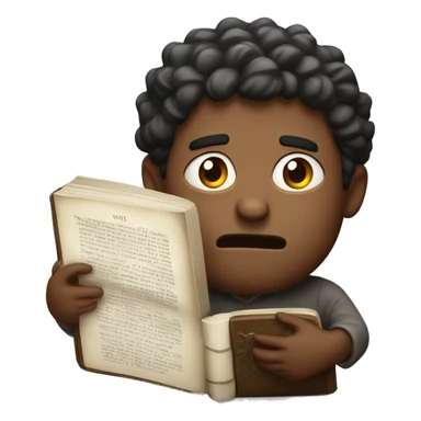 Man with bible looking scared sticker