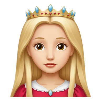 polish princess long blind hair sticker