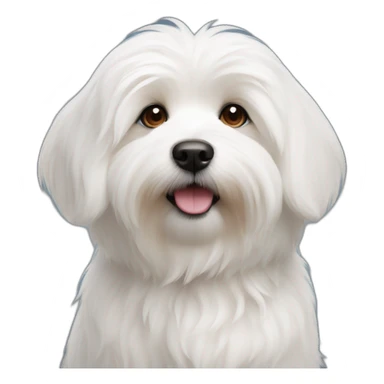 Petit chien coton de tulear  sticker