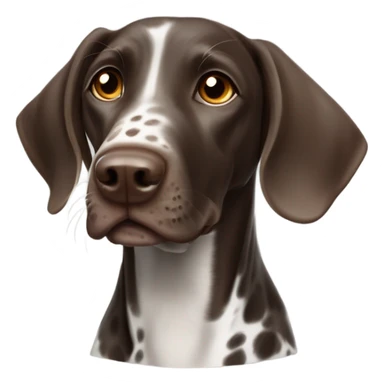 Happy German shorthair pointer dog sticker