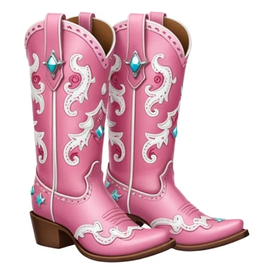 cowgirl boots cute a tiny bit of red on it NO TEAL a little girlie sticker
