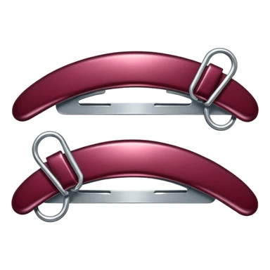 burgundy hairclips sticker