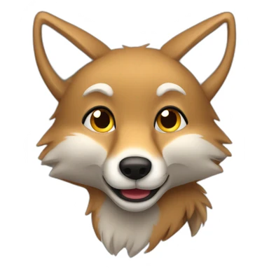cute coyote sticker