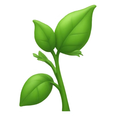 green bud emoji sticker