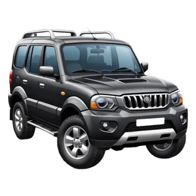 Mahindra black Scorpio sticker