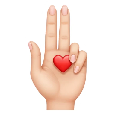 Make a finger heart sticker