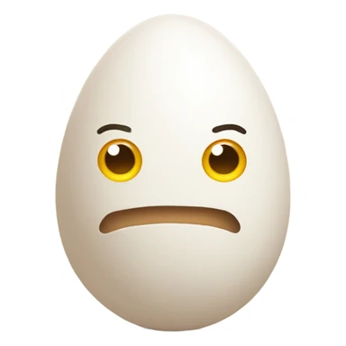 Egg with arms sticker