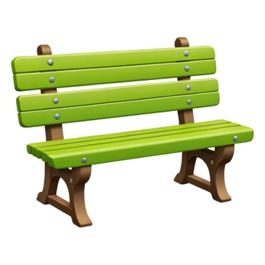 public park bench with strong Wi-Fi signal above, vibrant colors sticker