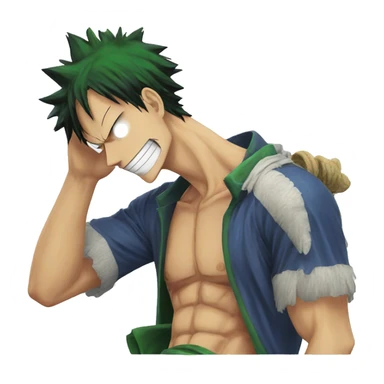 luffy with zoro sticker