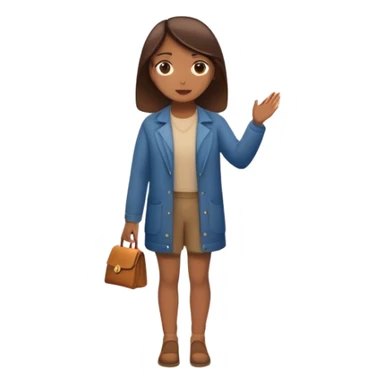 woman standing in front of a long road, looking forward with confidence—behind her, multiple closed doors symbolizing rejection, but one door ahead is glowing, representing the path forward. In her hand, she holds a small bright light, symbolizing her knowing—her guide. sticker