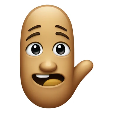 Crying emoji holding up middle finger sticker