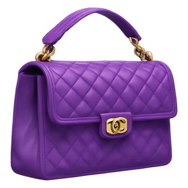 Una borsa chanel viola sticker