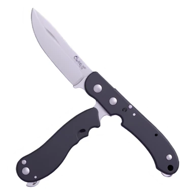 Spyderco pocket knife with thumb hole sticker